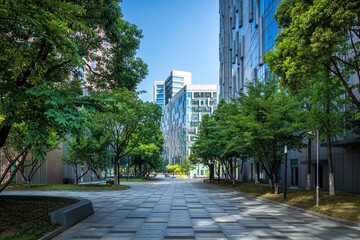 Canvas Print - Modern urban office building architecture