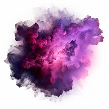 Purple Smoke Splash Effect Pink Explosion Special Effects Graphic Resource Hd Resolution Ai Generated