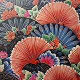 Fototapeta Do przedpokoju - design japan art background illustration, and wallpaper pattern