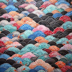 pattern flower illustration design japan art