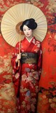 Fototapeta Do przedpokoju - japanese art background illustration, and wallpaper pattern
