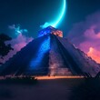 Chichen itza, pyramid, latin, futuristic photo