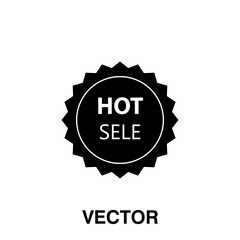 Poster - Hot sale badge - award sticker. Hot sale label, tag illustration on white background..eps