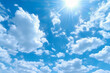 일본, 한여름, 파란 하늘, 맑은 하늘. 인공지능 생성