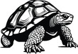 Giant Turtoise Logo Monochrome Design Style