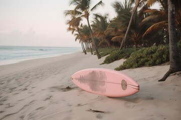 surfboard on the beach