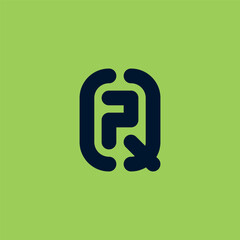 Poster - q7 - minimal elegant logo. trendy logo. 7q - logotype or icon. logo based on letters q and number 7 