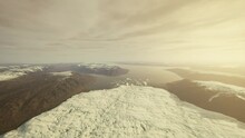 Antarctic Melting Glacier In A Global Warming Environment