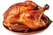 © twilight mist - Freshly Baked Whole Chicken On White Background