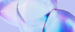 3d rendering soap bubbles blue gradient macro. Abstract modern creative dispersion effect blending color spectrum