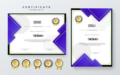Vector abstract colorful colourful certificate template concept