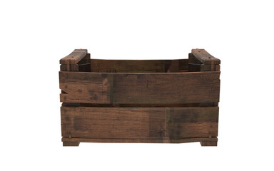 old wooden box isolated