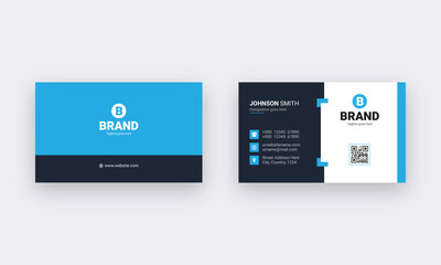 Professional business card design template.