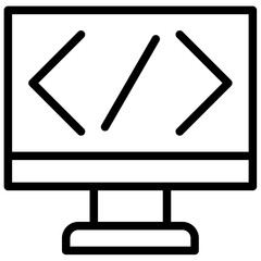 programming code icon style