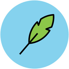 Poster - Creatively designed flat icon of quill 