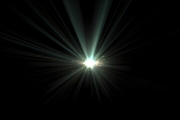 Poster - Light flare Glowing light explodes Light effect ray shining sun