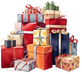 Wall Mural - gift box transparent background