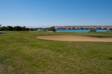 Wall Mural - Golf club and fields in El Gouna, Red Sea, Egypt, Africa