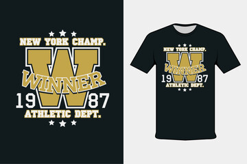 Wall Mural - t shirt design new york champ