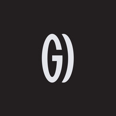 G logo abstract, Modern, Simple logo of initial G Brand. Suitable for any general business logo, in black and white.