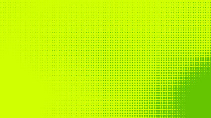 Poster - Dots halftone green color pattern gradient texture with technology digital background. Dots pop art comics with nature graphic design.