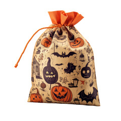 Wall Mural - trick or treat bag isolated on a transparent background, generative ai