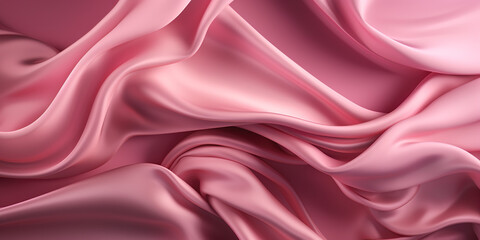 Satin fabric texture, pink color