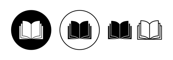 Book icon vector for web and mobile app. open book sign and symbol. ebook icon