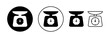 © Lunaraa - Scales icon vector for web and mobile app. Weight scale sign and symbol