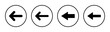 Arrow icon set illustration. Arrow sign and symbol for web design.