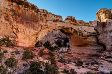 Wall Mural - Landscape photograph of Hickman Arch in Capital Reef national Park in Utah.