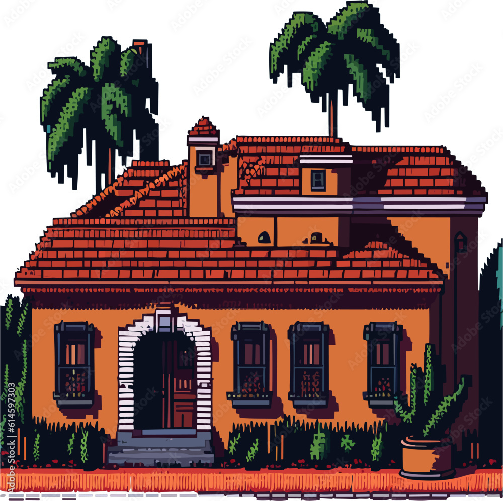 Spanish Colonial Revival House: romantic, Mediterranean. Influenced by ...