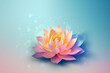lotus flower on pastel background, generative AI