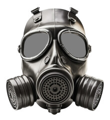 Wall Mural - gas mask isolated on transparent background - generative ai