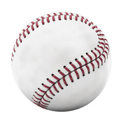 Wall Mural - baseball ball isolated on transparent background - generative ai