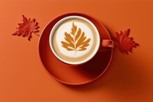 Foam Latte Art Maple Leaf