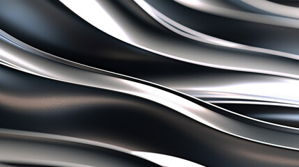 metal texture liquid waves background, generative ai