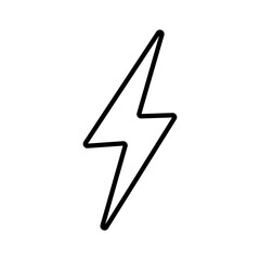 Wall Mural - Lightning line icon, logo vector