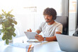 © Valerii Apetroaiei - Successful hipster team in coworking. Freelancers.