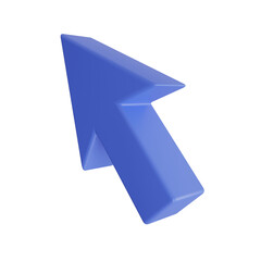Poster - 3d Cursor. icon isolated on white background. 3d rendering illustration