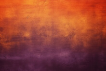 Dark Orange Brown Purple Abstract Texture. Gradient. Cherry Gold Vintage Elegant Background With Space For Design. Halloween, Thanksgiving, Autumn