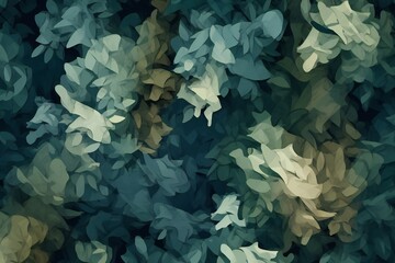 Abstract Camouflage Texture Background Generative AI