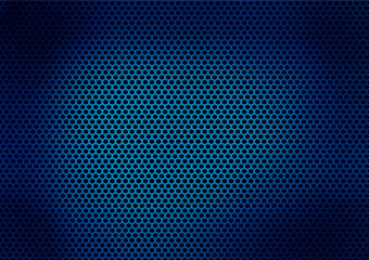 Naklejka na meble Blue black gradient abstract background with metallic mesh elements created from illustrator.