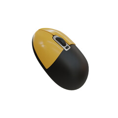 Poster - 3d Mouse. icon isolated on white background. 3d rendering illustration