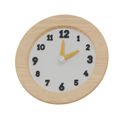 Poster - 3d Clock. icon isolated on white background. 3d rendering illustration