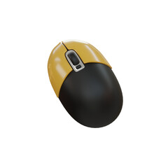 Poster - 3d Mouse. icon isolated on white background. 3d rendering illustration
