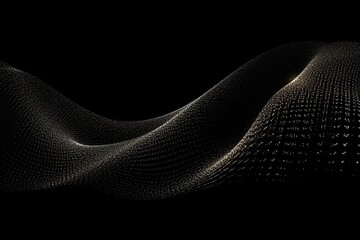 Wall Mural - abstract wave of particles.Generative Ai