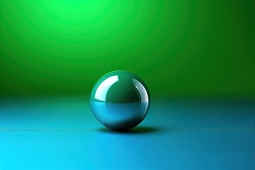 Poster - blue green background. AI generated.