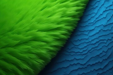 Poster - blue green background. AI generated.