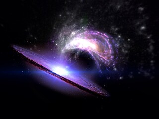Wall Mural - science fiction wallpaper. beauty of deep space. colorful graphics for background, like water waves,